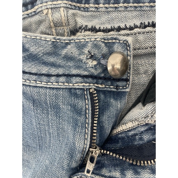 MISS ME JP5014-11 Boot Cut Womens Distressed Jeans 27 Flap Pockets Cowgirl - Picture 9 of 12